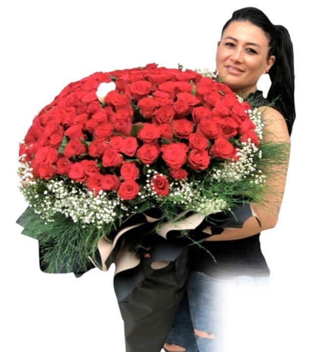 200 Gül  Buketi